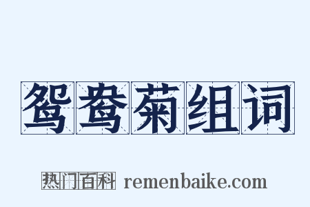 鸳鸯菊组词是什么意思的图片
